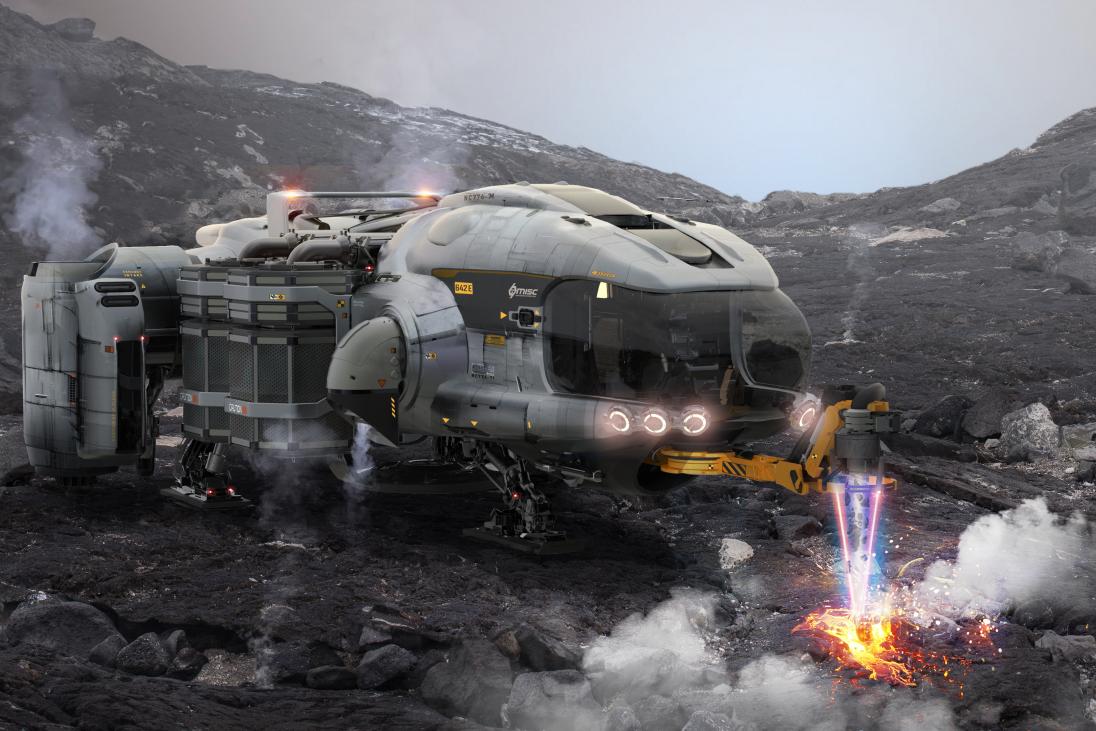 Mining asteroids and salvaging wrecks in Star Citizen